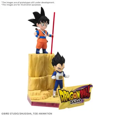Maquette Dragon Ball daima son goku vegeta mk